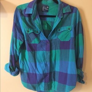 Flannel button down
